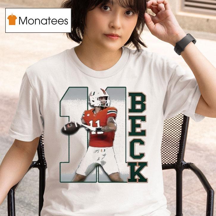 Carson Beck #1 Miami Hurricanes Players Shirt