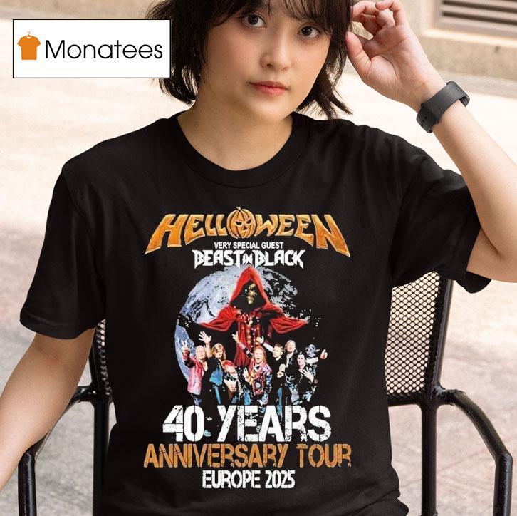 Halloween Hellooween Very Special Guest Beast In Black 40 Years Anniversary Tour Europe 2025 Shirt
