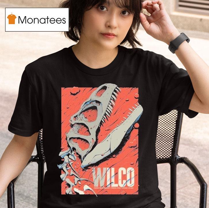 Wilco Ogden Utah At Ogden Amphitheater On August 20 2025 The T-rex Bones Shirt