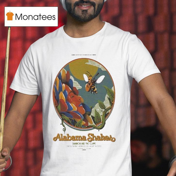 Alabama Shakes Shannon And The Clams Tour Berkeley, Ca 2025 Bee Guitar Shirt
