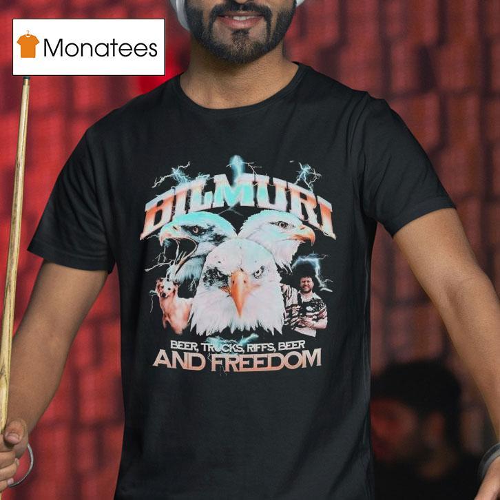 Bilmuri And Freedom Beer Trucks Riffs Beer Eagles Shirt