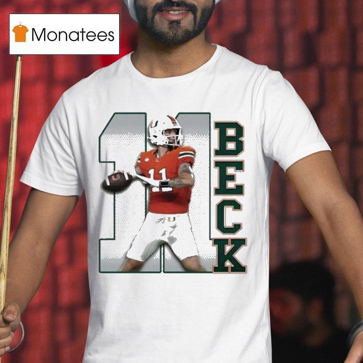 Carson Beck #1 Miami Hurricanes Players Shirt