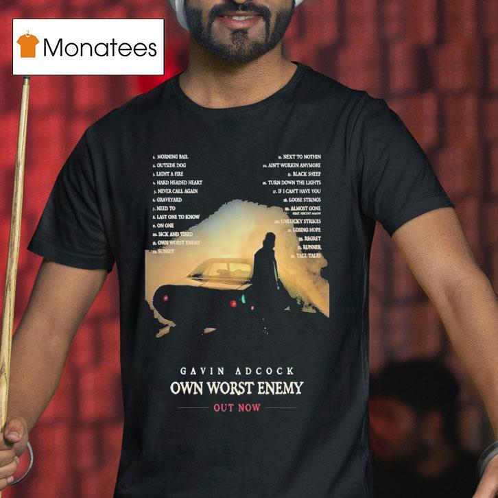 Gavin Adcock Own Worst Enemy Album 2025 Shirt