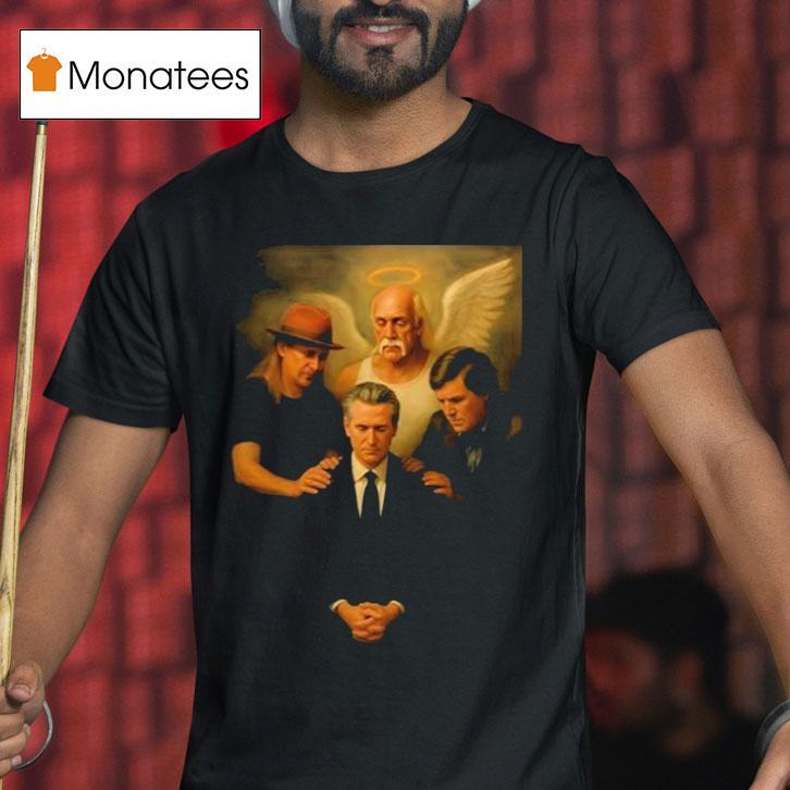 Gavin Newsom And Hulk Hogan Tucker Carlson The Chosen One A Fantastic Shirt
