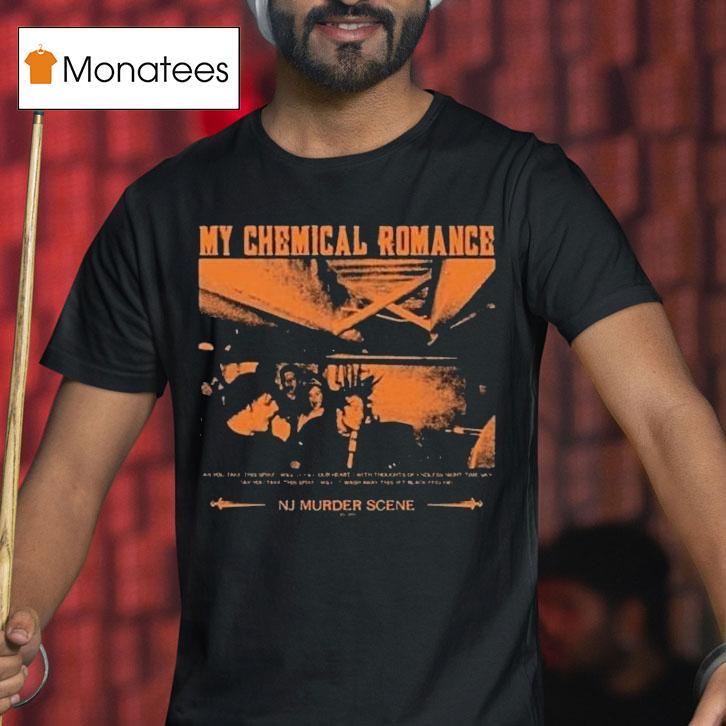 My Chemical Romance Nj Murder Scene Bullets Themed Shirt