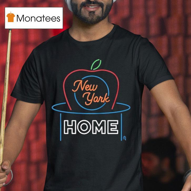 New York Mets Home Apple Neon Shirt