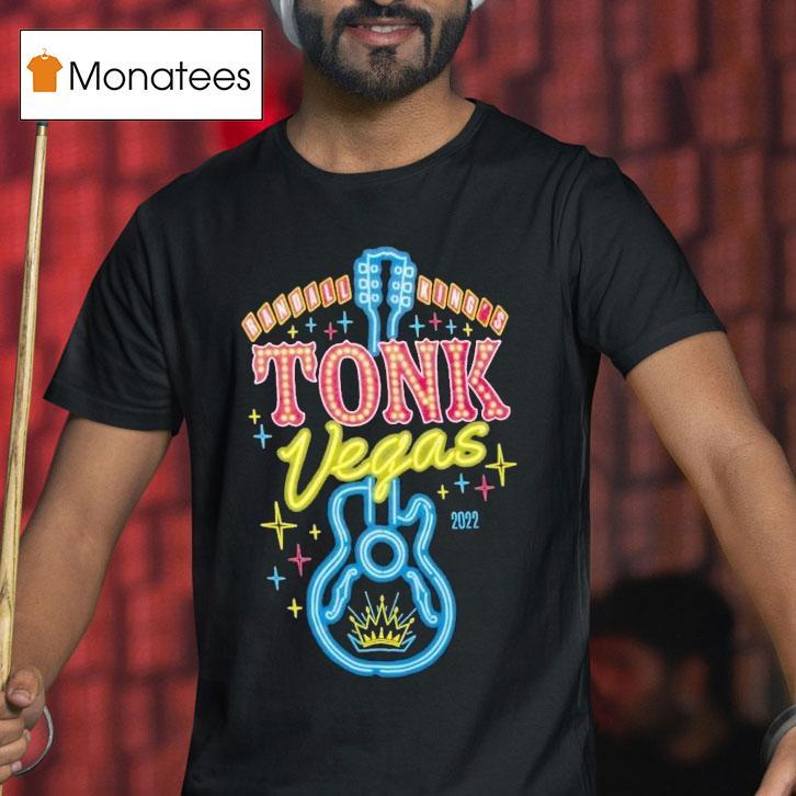 Randall King Tonk Vegas Guitar Neon Shirt