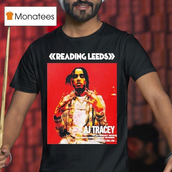 Reading And Leeds Festival 2025 On August 21 To August 24 Aj Tracey For England Friday Reading And Saturday Leeds Shirt