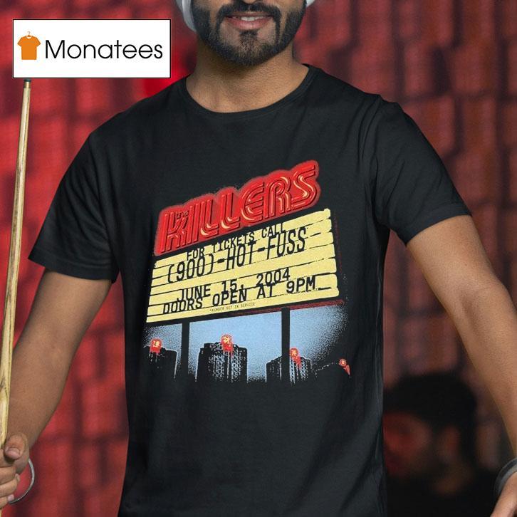 The Killers Summer Motel Sign Hot Fuss Doors Open Shirt