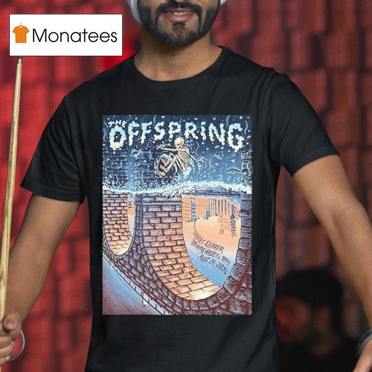 The Offspring Concert At Target Center In Minneapolis Mn On August 16 2025 Skeleton Surf Shirt