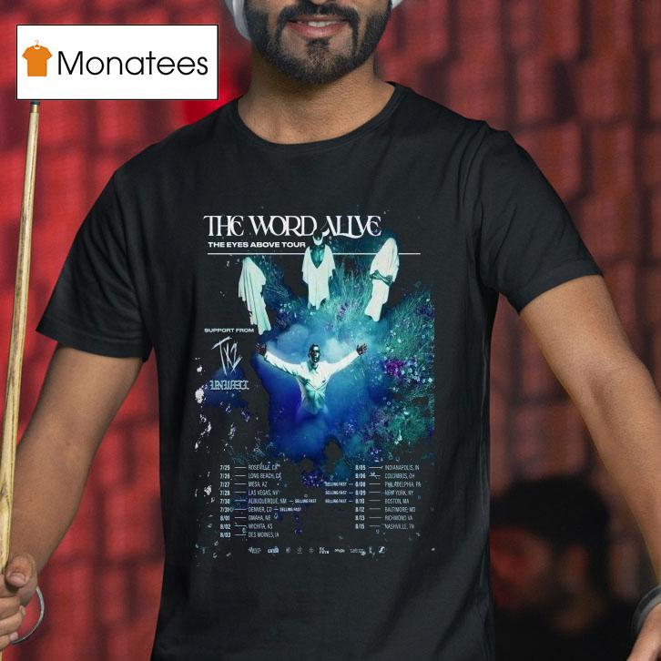The Word Alive The Eyes Above Fall Tour 2025 Dates Shirt
