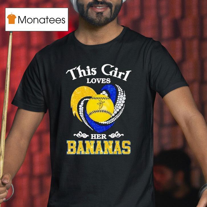This Girl Loves Her Savannah Bananas Baseball Heart Shirt