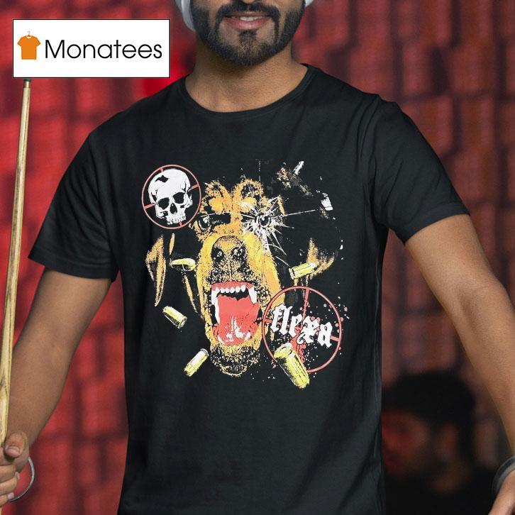 Top Flexana Angry Dog Shirt