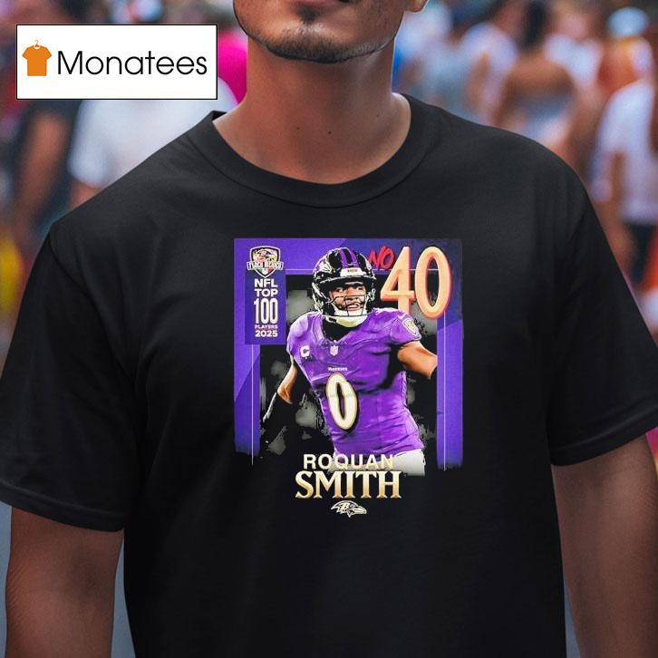 Baltimore Ravens Roquan Smith Nfl Top 100 Players 2025 Ranked No 40 Football Shirt