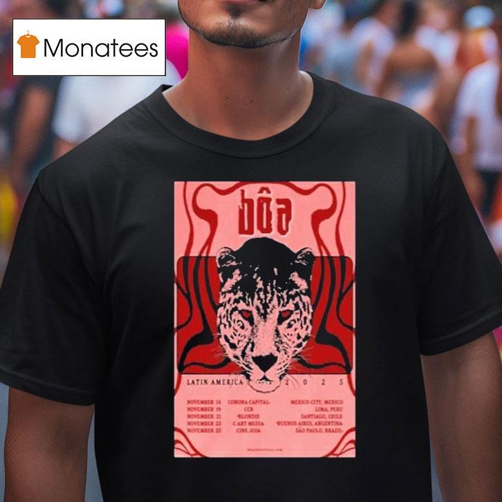Boa Latin America Tour 2025 Dates Leopard Shirt