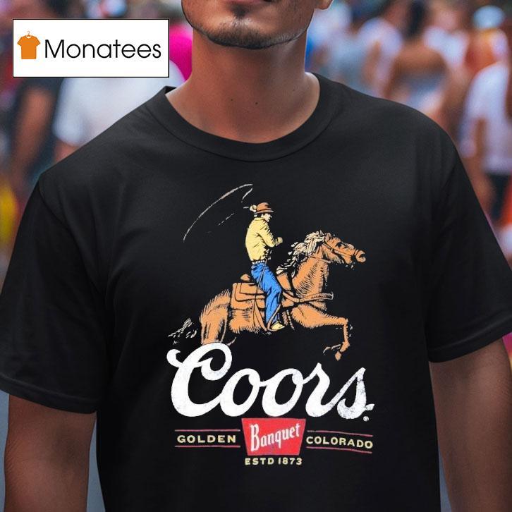 Coors Banquet Rodeo Cowboy Est 1873 Shirt