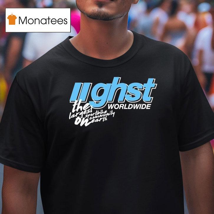 Ghost Racing Ghost The Largest Sportbike Community On Earth Worldwide Shirt