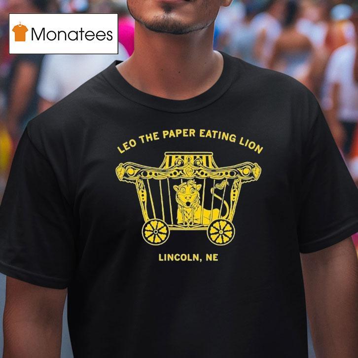Leo The Paper Eating Lion Lincoln Ne Shirt