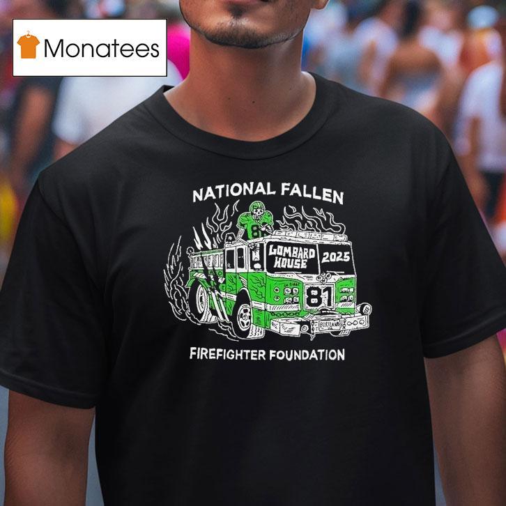 Philadelphia Eagles National Fallen Firefighters Foundation 2025 Lombard House Philly Shirt