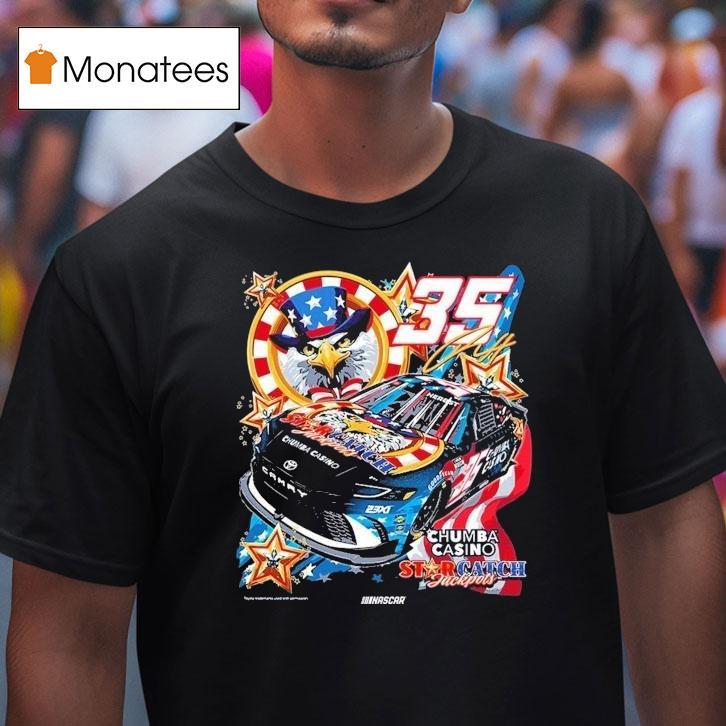 Riley Herbst Chumba Casino 23xi Racing Nascar Eagle Shirt