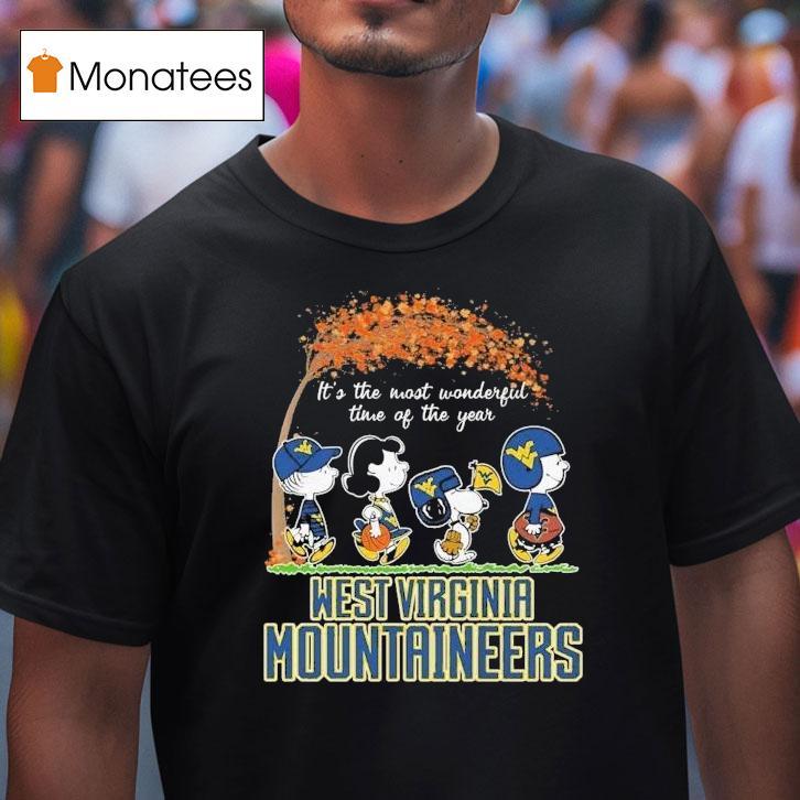 Snoopy The Peanuts X Michigan Wolverines It's The Most Wonderful Time Of The Year Shirt