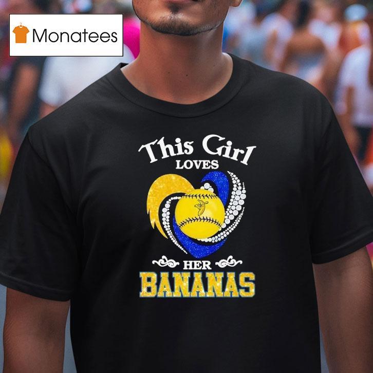 This Girl Loves Her Savannah Bananas Baseball Heart Shirt