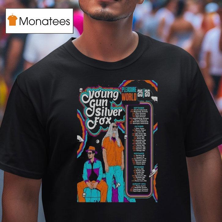 Young Gun Silver Fox Pleasure World Fall Tour 2026 Dates Shirt