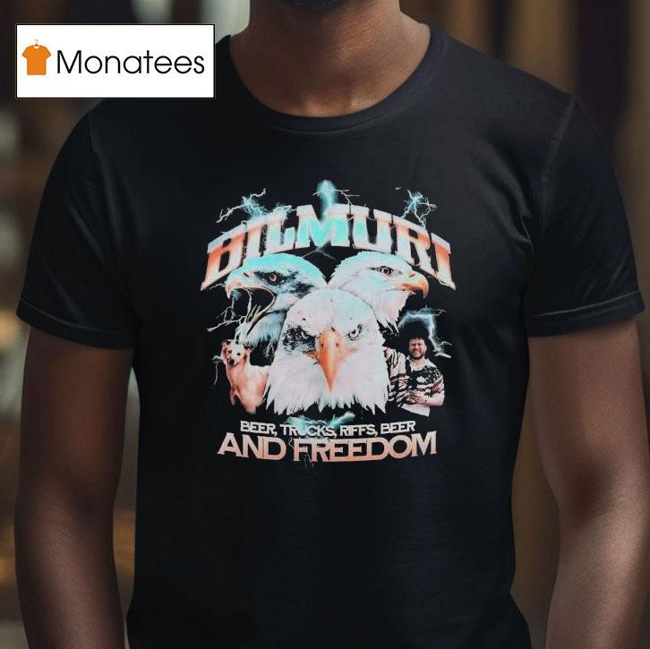 Bilmuri And Freedom Beer Trucks Riffs Beer Eagles Shirt