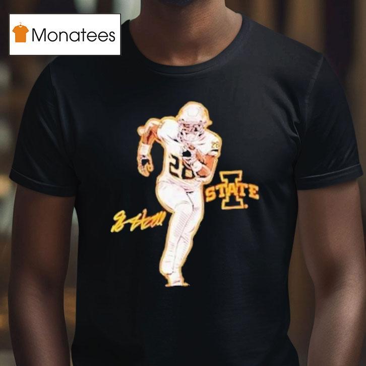 Breece Hall Superstar Pose Iowa Hawkeyes Shirt