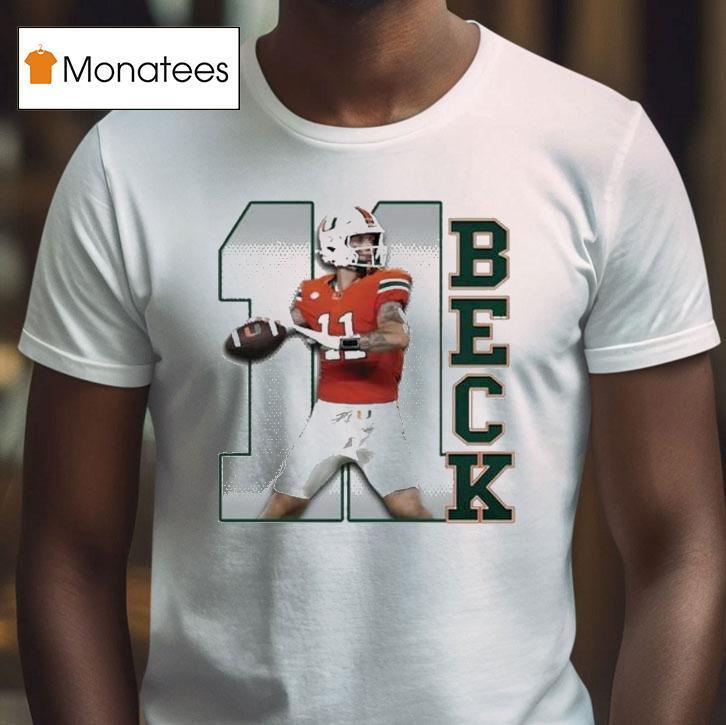 Carson Beck #1 Miami Hurricanes Players Shirt