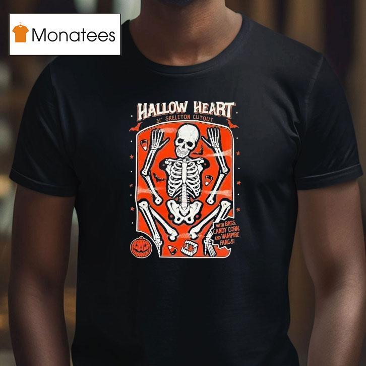 Hallow Heart 31th Skeleton Cut Out Halloween Shirt