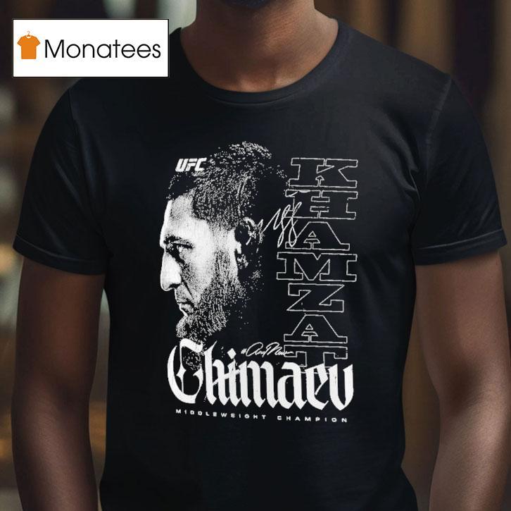 Khamzat Chimaev Ufc 319 #andnew World Men's Middleweight Champion Shirt