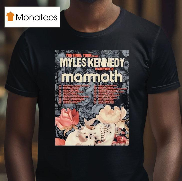 Myles Kennedy Tour 2025 Dates The Final Tour In North America With Mammoth Shirt