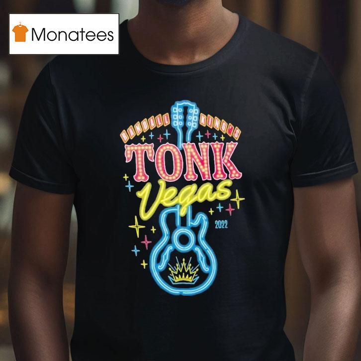 Randall King Tonk Vegas Guitar Neon Shirt