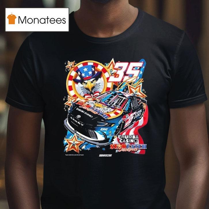 Riley Herbst Chumba Casino 23xi Racing Nascar Eagle Shirt