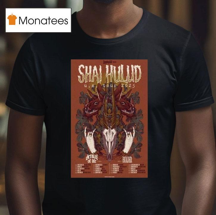 Shai Hulud Tour Usa 2025 Dates Hands Bunny Shirt