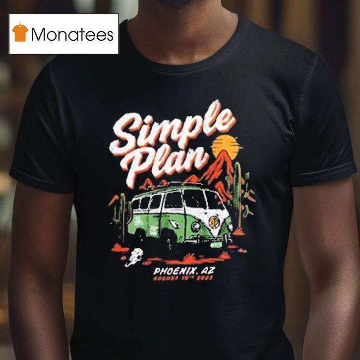 Simple Plan Phoenix Az Tour 2025 Shirt