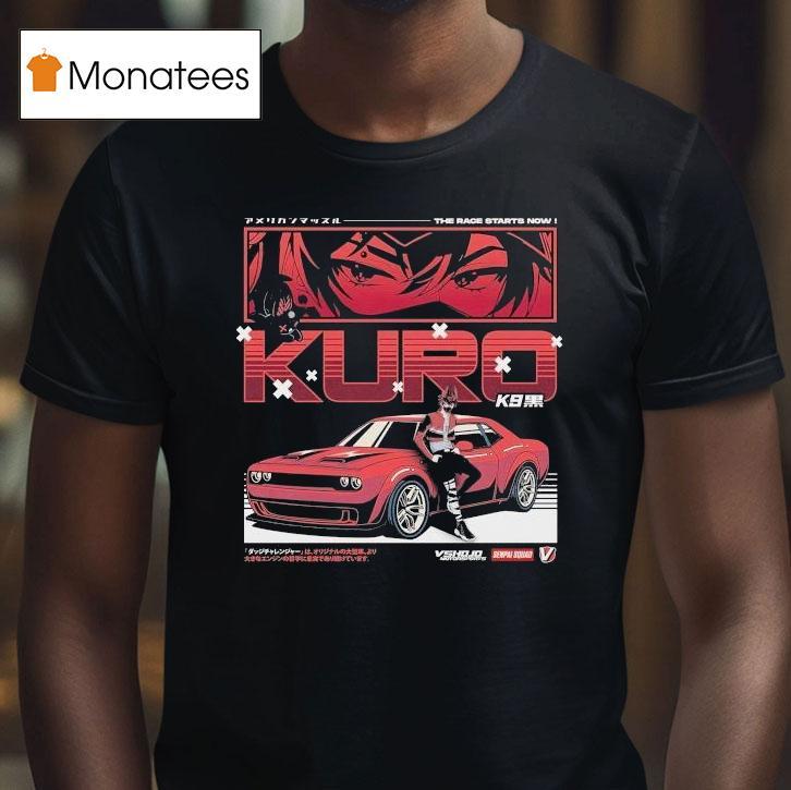 Vshojo X Senpai Squad Kuro The Race Starts Now Shirt