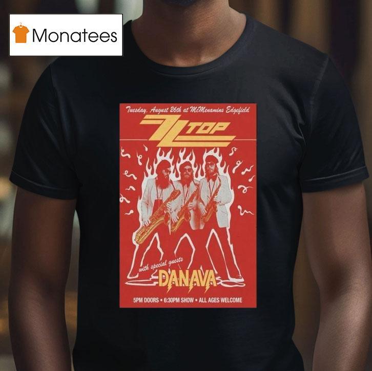 Zztop All Ages Welcome Danava Tour 2025 Shirt
