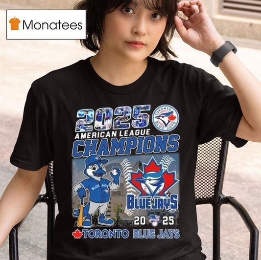 2025 American League Champions Mascot Logo Toronto Blue Jays Mlb Shirt
