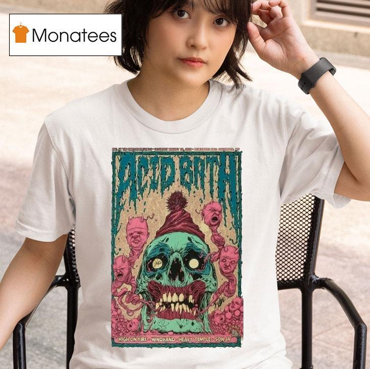 Acid Bath August 16, 2025 Nevermore Hall. Baltimore, Md Skull Shirt