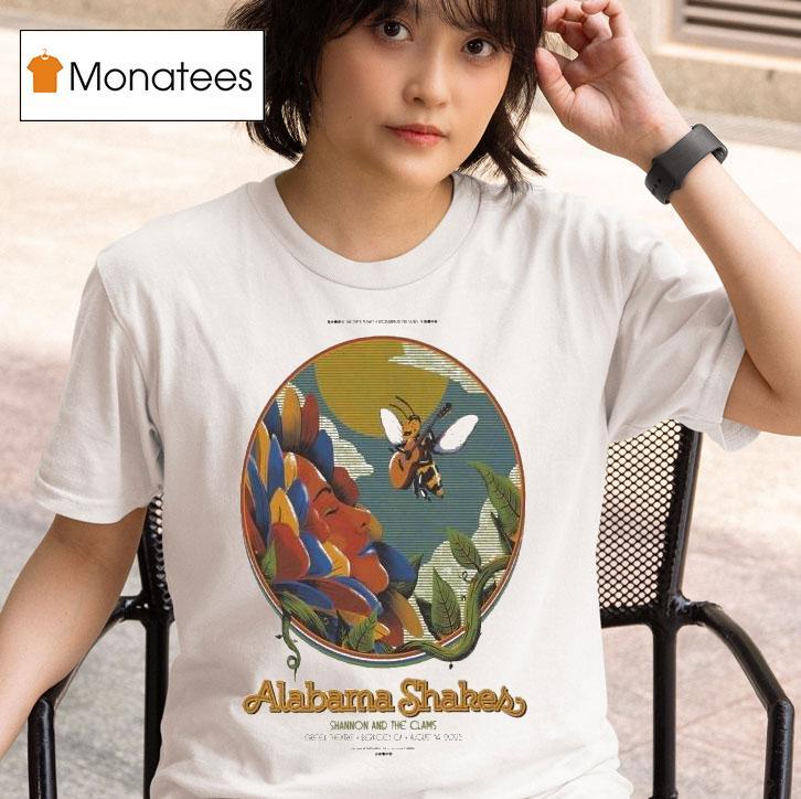 Alabama Shakes Shannon And The Clams Tour Berkeley, Ca 2025 Bee Guitar Shirt