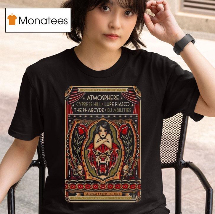 Atmosphere Cypress Hill Lupe Fiasco The Pharcyde Dj Abilities St. Paul Minnesota Aug 23 2025 Shirt