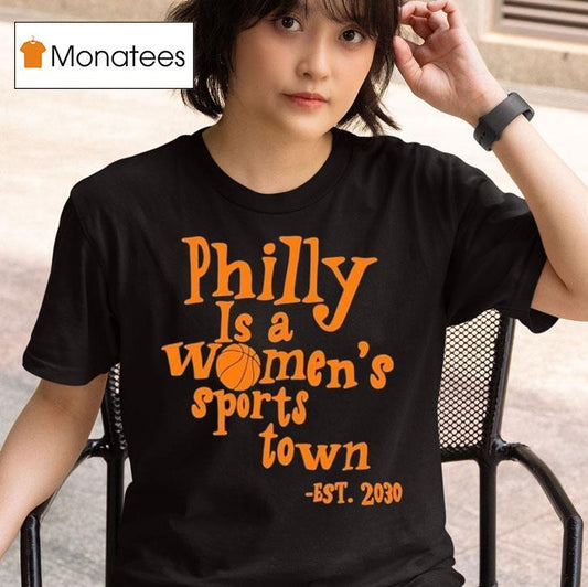 Aubrey Plaza Wearing Philly Is A Women's Sports Town Est 2030 Shirt