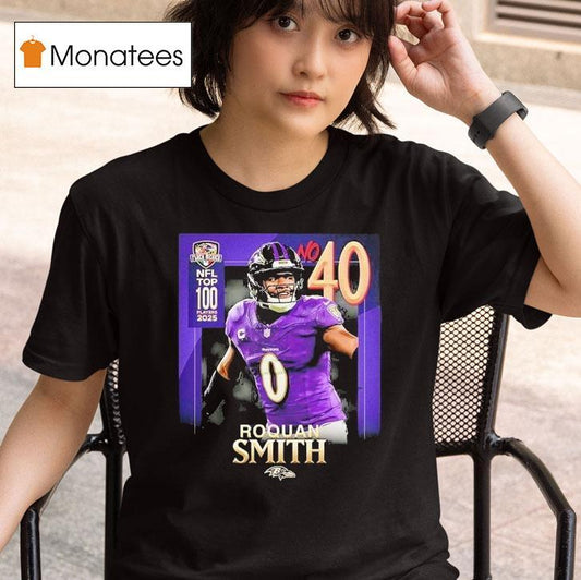 Baltimore Ravens Roquan Smith Nfl Top 100 Players 2025 Ranked No 40 Football Shirt