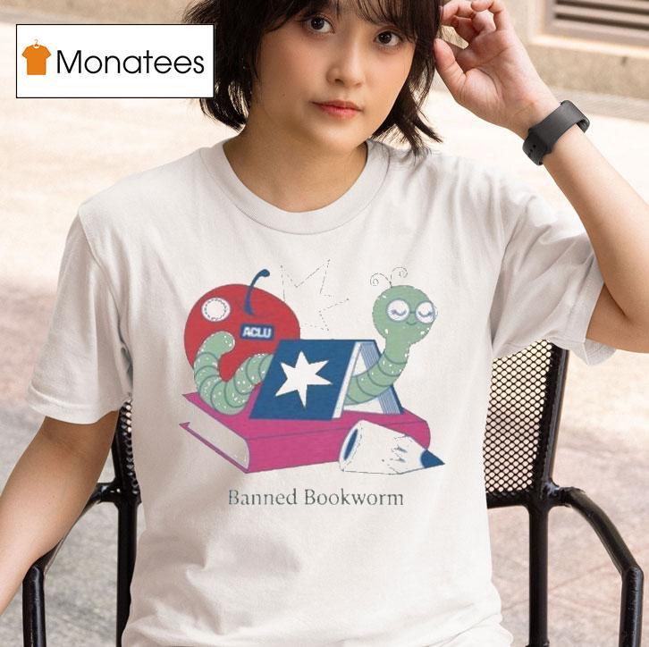 Banned Bookworm Aclu Shirt