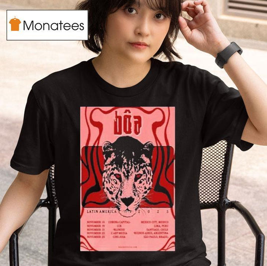 Boa Latin America Tour 2025 Dates Leopard Shirt