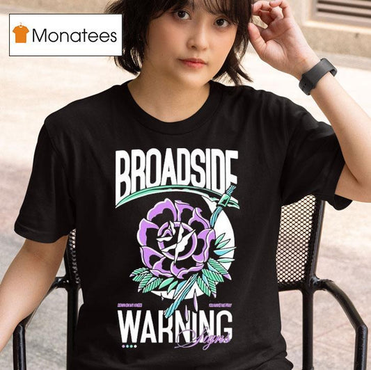 Broadside Warning Signs Flower Shirt