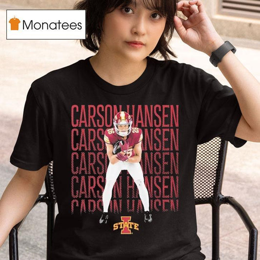 Carson Hansen Iowa State Cyclones Block Name Shirt
