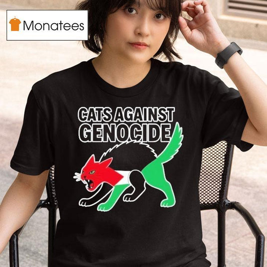 Cats Against Genocide Palestine Shirt